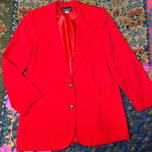 Vintage Prophecy by sag harbor Red Blazer with buttons